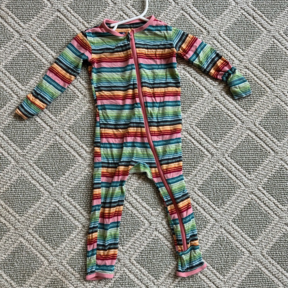 KicKee Pants zip up 12-18 month pajamas